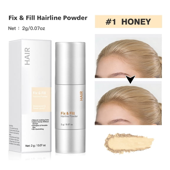 LEBONYARD 2-in-1 Hairline Filler & Eyebrow Contour Shadow Powder Long Lasting Natural Fill In Sparse Areas 2g