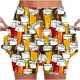 thumbnail image 1 of LEBONYARD 2025 Clearance Clothes,Women's Breathable Seamless Yoga Skort,Women's New Color Oktoberfest Print Mid-waist Skirt Pants Sports Shorts Bottoming Skirt Pants Multicolor M, 1 of 5