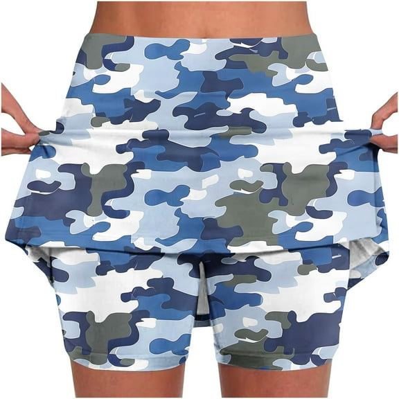 LEBONYARD 2025 Clearance Items under $5.00 Women's Versatile Yoga Skort,Women's New Color Mid-waist Skirt Pants Sports Shorts Bottoming Skirt Pants Multicolor S