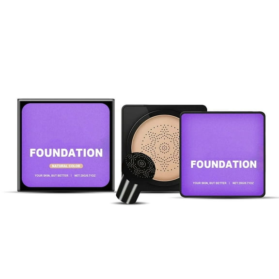 LEBONYARD 20ml Breathable Light Texture Cushion Foundation Long Lasting Oil Control Concealer Moisturizing Tone Correcting Nude Makeup