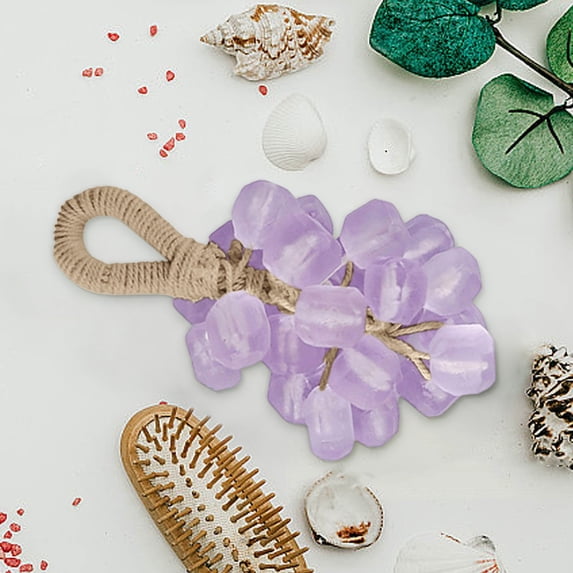 LEBONYARD 25 Pcs Grape Shaped Handmade Soap, Natural Cold Process Bar for Face & Body Cleansing