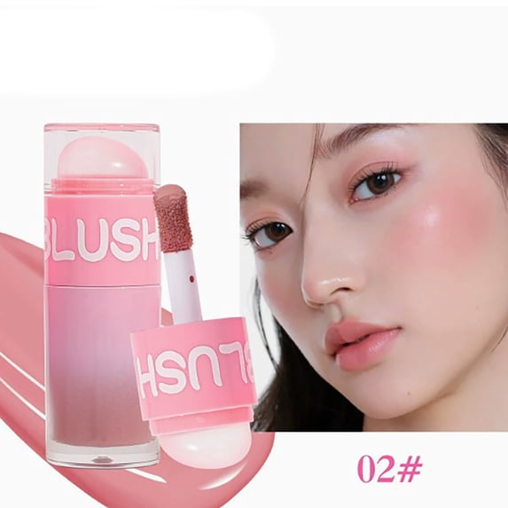 LEBONYARD 4.5g Dual-ended Blush Stick Smooth Texture Vivid Color Portable Facial Cosmetic