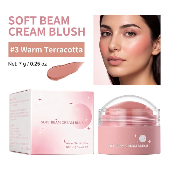 LEBONYARD 7g Soft Focus Matte Blush Stick Natural Pigment Long Wear Waterproof Portable Daily Makeup