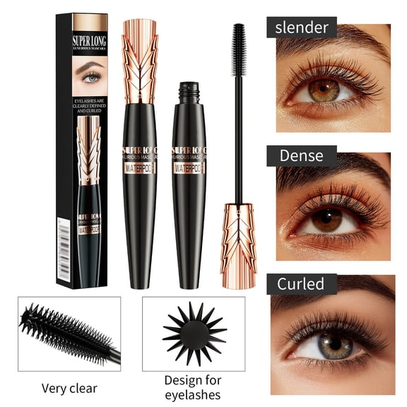 LEBONYARD 8ml Natural Curling Mascara, Thick Lash Volumizing Non Smudging Non Caking Eye Makeup