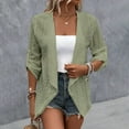 thumbnail image 1 of LEBONYARD Cardigans for Women,Womens Cardigans Sweaters Lightweight Fashion Deals,Women's Color Casual Cardigan Llong Sleeve Button Blouse Coat Tops Green S, 1 of 6