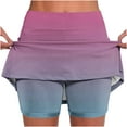 thumbnail image 1 of LEBONYARD Clearance Clothes under $5.00,Women's Lightweight Yoga Skort,Women's New Color Mid-waist Skirt Pants Sports Casual Shorts Bottoming Skirt Pants Pink L, 1 of 5