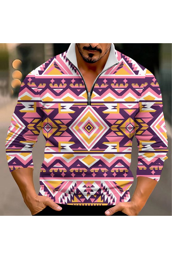 Henley Sweatshirts for Men,Men's Summer New Cotton and Top Comfortable Fashion Blouse Top Pink M