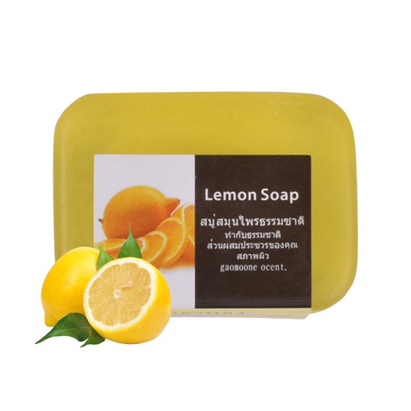 LEBONYARD Lemon Rose Essential Oil Handmade Soap Moisturizing Long Lasting Scent Face Bath Hand Cleansing Soap Bar 90g