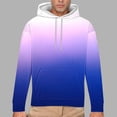 thumbnail image 1 of LEBONYARD Men's Cotton Crewneck Tee with Long Sleeves,Mens Sweatshirts and Hoodies,Men's Printed Long Sleeved Hooded Sweatshirt Hooded Sweatshirts Purple XXXXL, 1 of 5