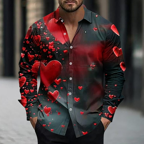 LEBONYARD Men's Long Sleeve Crew Tee,Henley Sweatshirts for Men Long Sleeve,Fashionable Men's Casual and Comfortable Long Sleeved Collar Printed Top Shirt White XXL