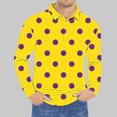 thumbnail image 1 of LEBONYARD Mens Henley Long Sleeve T-Shirt Cotton,Men's Printed Long Sleeved Turndown Collar Blouse Top Long Sleeve Turndown Collar Blouse Blouses Shirts Yellow XXXXL, 1 of 5