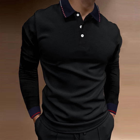 LEBONYARD Mens Shirts Clearance under $5,Mens Sweatshirts & Hoodies,Men Bodybuilding Solid Sport Button Casual Stand Collar Vertical Bar Long Sleeves Golf Shirt Navy XXL