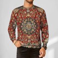 thumbnail image 1 of LEBONYARD Mens Tops Long Sleeve Clearance,Mens Sweatshirts Crewneck,Men's Long Sleeved Printed Loose Hoodie Printed Top Multicolor XXXL, 1 of 5