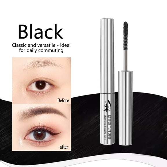 LEBONYARD Mini Steel Tube Mascara, Long Lasting Curling Styling Exquisite Brush Head