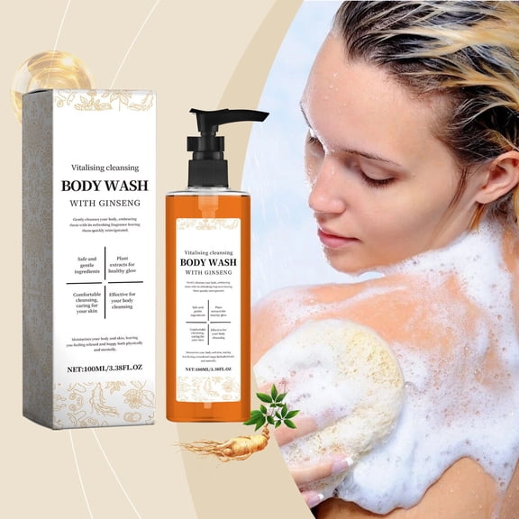 LEBONYARD Papaya Vitamin C Moisturizing Body Wash Gentle Deep Cleansing Refreshing Hydrating Shower Gel 100ml