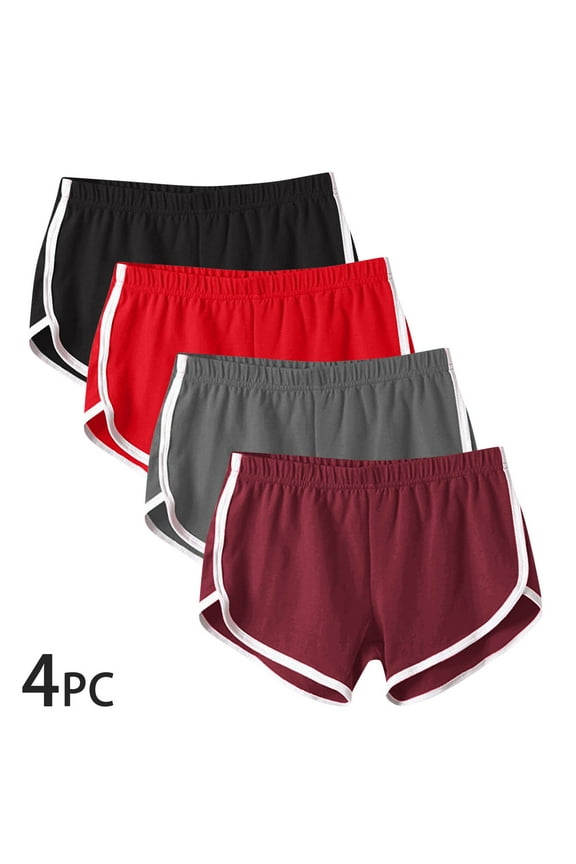 Plus Size Shorts Clearance,Women's Shorts with Comfortable Fit,Women’s Elastic Waist Summer Solid Casual Outing Shorts Pants Multicolor S