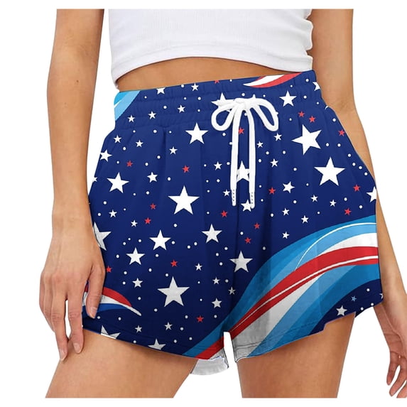 LEBONYARD Plus Size Shorts Clearance for Women,Fashion Women Summer Pocket Solid Casual Elastic High Waist Workout Shorts Blue XL