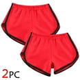 thumbnail image 1 of LEBONYARD Plus Size Shorts for Women,Versatile Women's Shorts for Various Occasions,2pcWomen Casual Summer Sports Shorts Workout Yoga Shorts Active Shorts Red XL, 1 of 6