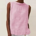 thumbnail image 1 of LEBONYARD Plus Size Tops for Women,Summer Tops for Women 2024 new trendy,Women's Summer Casual Tank Tops Loose Fit Pleated Square Neck Sleeveless Shirts Tops Pink M, 1 of 6