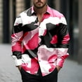 thumbnail image 1 of LEBONYARD Sales Hoodies for Men,Men's Fashionable Camouflage Print Casual Long Sleeve Turndown Collar Blouse Shirt Camouflage M, 1 of 5