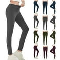 thumbnail image 1 of LEBONYARD Seamless Leggings for Women,Pull Stretchy Jeans for Women High Waisted Skinny Jean Leggings Control Denim Pants Wine XXXL, 1 of 7