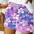 thumbnail image 1 of LEBONYARD Shorts for Women Clearance $5,Women's Shorts in Cute Patterns,Women's Summer Printed Pocket Bandage Shorts Casual Pants Multicolor M, 1 of 5