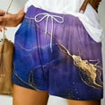 thumbnail image 1 of LEBONYARD Shorts for Women Plus Size,Women's Shorts with Unique Designs,Women Summer Printed Lace Up Elastic Pocket Casual Shorts Multicolor S, 1 of 5
