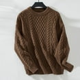 thumbnail image 1 of LEBONYARD Sweaters for Women Plus Size,Women's Winter Loose Solid Sweater Long Sleeve Round Neck Sweater Top Khaki#1 L, 1 of 9
