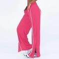 thumbnail image 1 of LEBONYARD Sweatpants for Women Plus Size with Pockets,High Waisted Jogger for Women Stripe Side Lightweight Wide Leg Pants Workout Sweatpants Athletic Joggers Pants Pink S, 1 of 9
