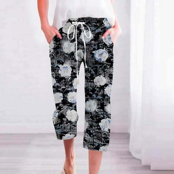 LEBONYARD Sweatpants for Women Plus Size with Pockets,Plus Size Womens Pants with Pockets,Women Casual Pants Straight Leg Drawstring Elastic Waist Loose Comfy Trousers with Pockets Multicolor L