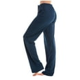 thumbnail image 1 of LEBONYARD Sweatpants for Women Clearance,Womens Summer Fashion Solid Casual Elastic Waist Long Wide Leg Pants Navy S, 1 of 5