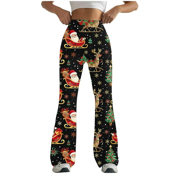 LEBONYARD Sweatpants for Women Wide Leg,Women Tight Fitting Hip Hugging Shapewear Striped Flared Pants Yoga Pants Multicolor M