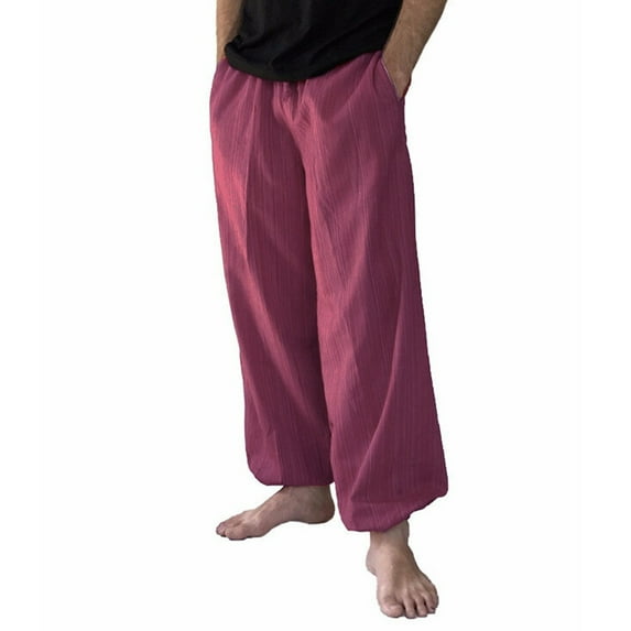 LEBONYARD Sweatpants for Women Wide Leg,Womens Pants Clearance Plus Size,Men's and Women's Loose Crotch Pants Printed Jumpsuit Yoga Pants Wine S