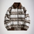 thumbnail image 1 of LEBONYARD T-Shirts for Men Graphic,Men Casual Printing Pocket Long Sleeve Turndown Fashion Collar Blouse Shirt Khaki L, 1 of 3