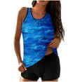 thumbnail image 1 of LEBONYARD Tankini Swimsuits for Women Two-piece Loose Fit Print Set Bathing Suits, 1 of 6