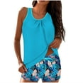 thumbnail image 1 of LEBONYARD Tankini Swimsuits for Women Two-piece Loose Fit Print Set Bathing Suits, 1 of 6