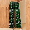 thumbnail image 1 of LEBONYARD Trousers for Women,Women's Christmas Printed Fashionable Loose and Comfortable Sleeping Pants Multicolor L, 1 of 6