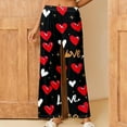 thumbnail image 1 of LEBONYARD Wide Leg Pants Clearance,Clearance Pants for Women Plus Size,Women's Printed Fashionable Loose and Comfortable Sleeping Pants Multicolor XXXL, 1 of 6
