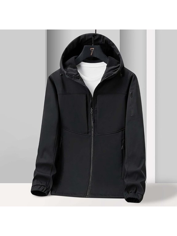 Women&Mens Jackets Lightweight,Men and Women Sprint Coat Thin Style Outdoor Ski Suit Hooded Windproof and Coat Long Sleeve Hooded Casual Coat/Jacket Black XXXXXXL
