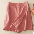 thumbnail image 1 of LEBONYARD Women Yoga Shorts,Women's Shorts with a Fresh and Trendy Design,,Women's Solid Color Casual High Waisted Oversized Short Pants, 1 of 8
