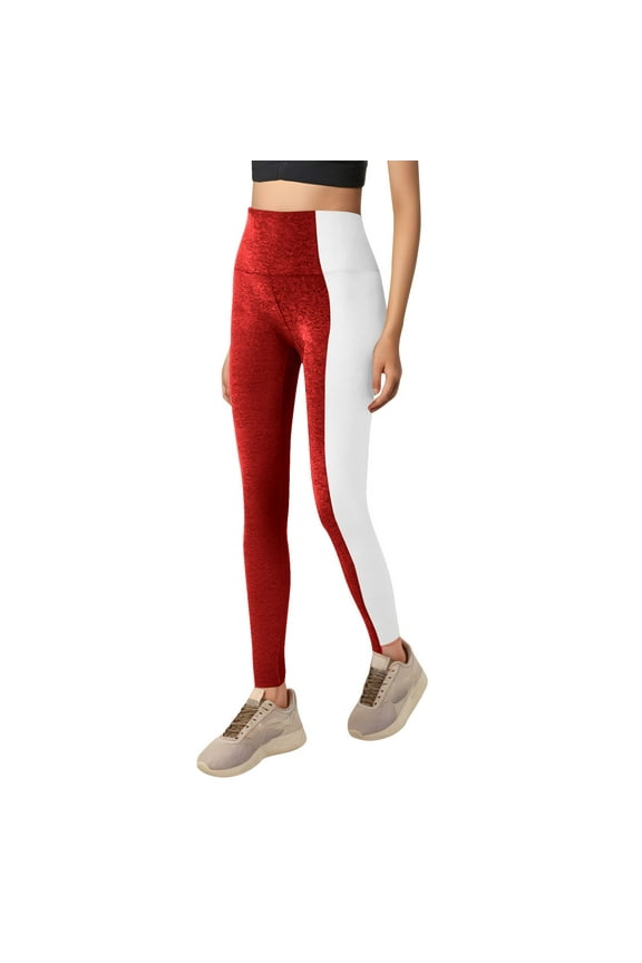 Women's Active Fit Mid Rise Leggings,Plus Size Pants Clearance,High Waist Colorful Yoga Pants Women Workout Leggings for Women Fitness Sports Running Yoga Athletic Pants Wine XXL