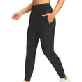 thumbnail image 1 of LEBONYARD Women's Cropped High Rise Leggings,Plus Size Pants for Women Clearance,Women's High Waist Drawstring Running Fitness Pants Tight Leg Sports Pants Long Pants Black XXL, 1 of 8