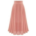 thumbnail image 1 of LEBONYARD Women's Floral Midi Skirts Summer,Women's Sexy Party Chiffion High Waist Lace-up Hip Long Skirt Pink XL, 1 of 3