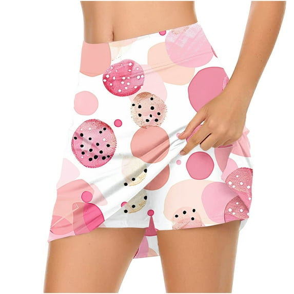 LEBONYARD Women's Lightweight Flowy Yoga Skirt Shorts,Ladies' Printed Mid Waist Sports and Leggings Multicolor M