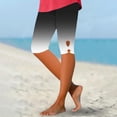 thumbnail image 1 of LEBONYARD Women's Linen Pull-On Shorts,Women's Shorts in Soft and Lightweight Fabrics,Women's Summer High Waisted Printing Capris Matching Slim Fitting Yoga Gym Pants Black XXXL, 1 of 5