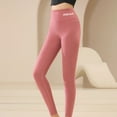thumbnail image 1 of LEBONYARD Women's Outdoor Leggings,Clearance Pants for Women Plus Size,Women's Solid Colored Wool and Silk High Waisted Warm Pants and Winter Slim and Seamless with Warm Bottom Pants Red XL, 1 of 3