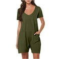 thumbnail image 1 of Black*Friday Deals Clothes under $5 New trends for her GaThRRgYP Women Jeans on Sale, Women's Summer Women's Pocket Suspender Shorts Jumpsuit Strap Pants, 1 of 7
