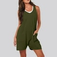thumbnail image 1 of Black*Friday Clearance under $5 GaThRRgYP Loose Jeans for Women, Women's Summer Women's Pocket Suspender Shorts Jumpsuit Strap Pants, 1 of 7