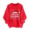 thumbnail image 1 of LEBONYARD Women's Trendy Crew Neck Regular Christmas Printed Pullover Sweatshirts Casual Long Sleeve Loose Fit Fashion Round Neck Hoodless Sweatshirts, 1 of 6