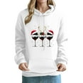 thumbnail image 1 of LEBONYARD Women's Trendy Hooded Drawstring Christmas Printed Pocket Front Sweatshirts Casual Long Sleeve Loose Warm Fit Regular Christmas Sweatshirts, 1 of 5